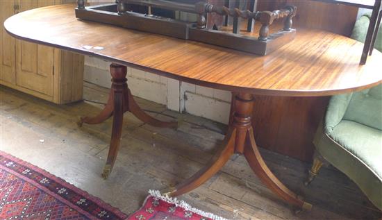 Regency style 2 pillar dining table(-)